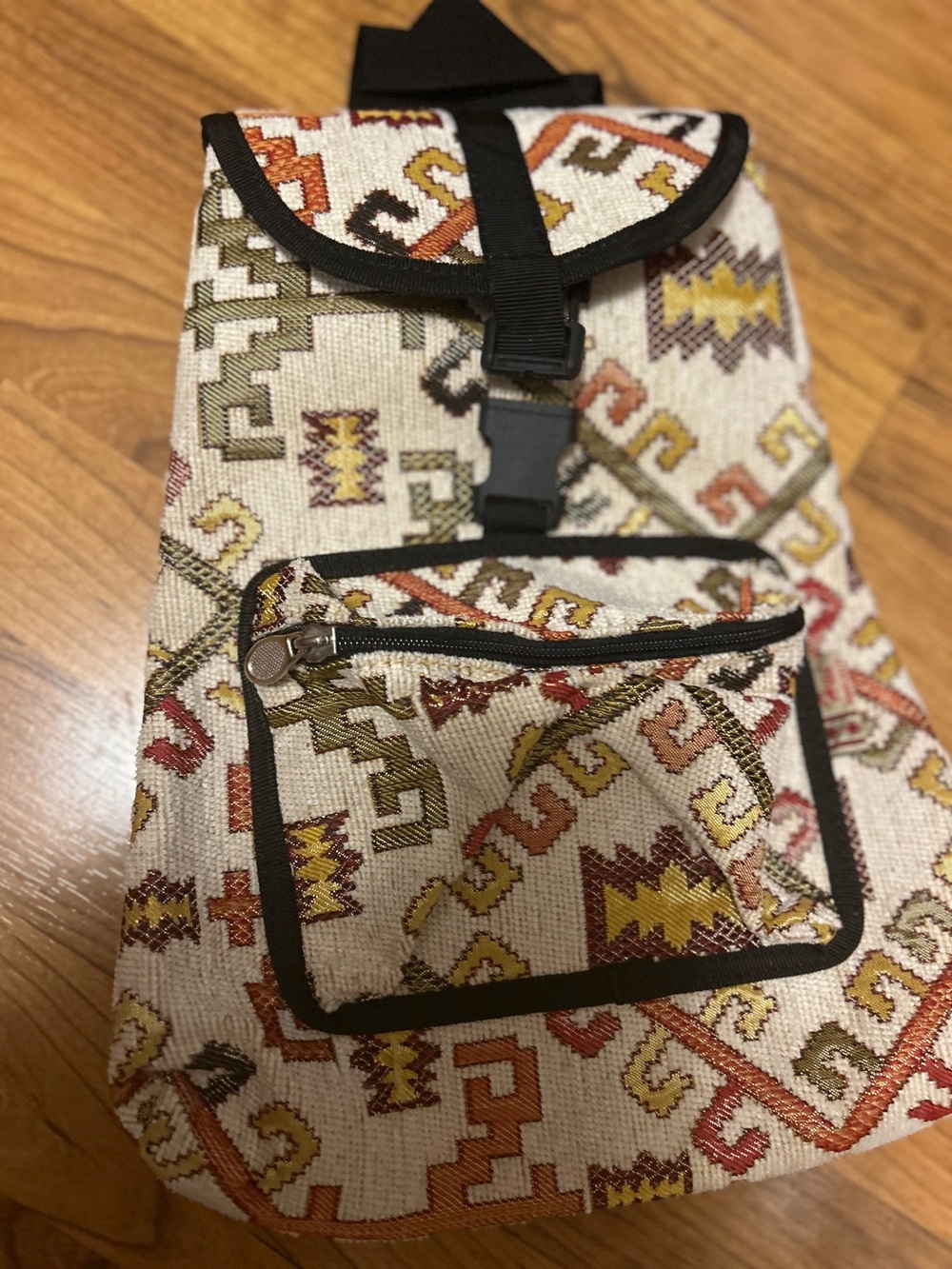 Aztec Woven Patterned Women’s Backpack — Made in Greece